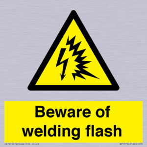 Beware of welding flash